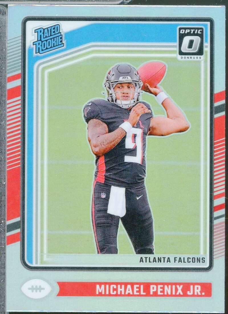 Michael Penix Jr. Rookie Card 2024 Donruss Optic Rated Rookie Holo #279  Image 1