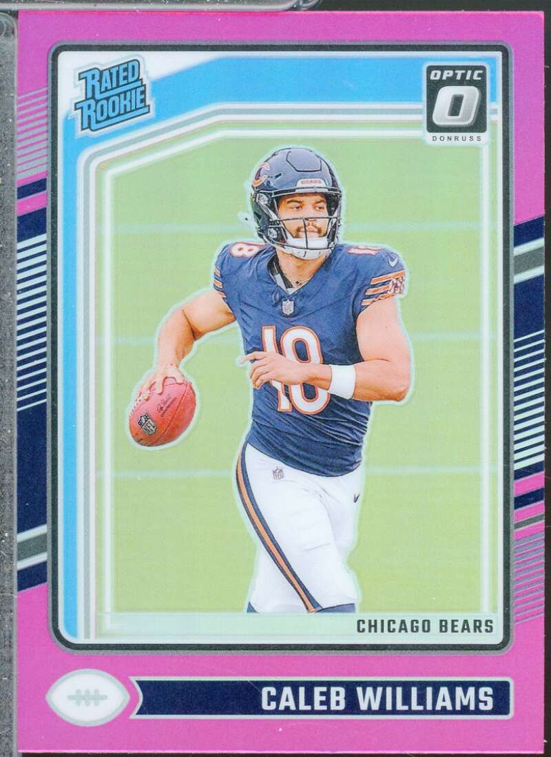 Caleb Williams Rookie (bad corner) 2024 Donruss Optic Rated Rookie Pink #201  Image 1
