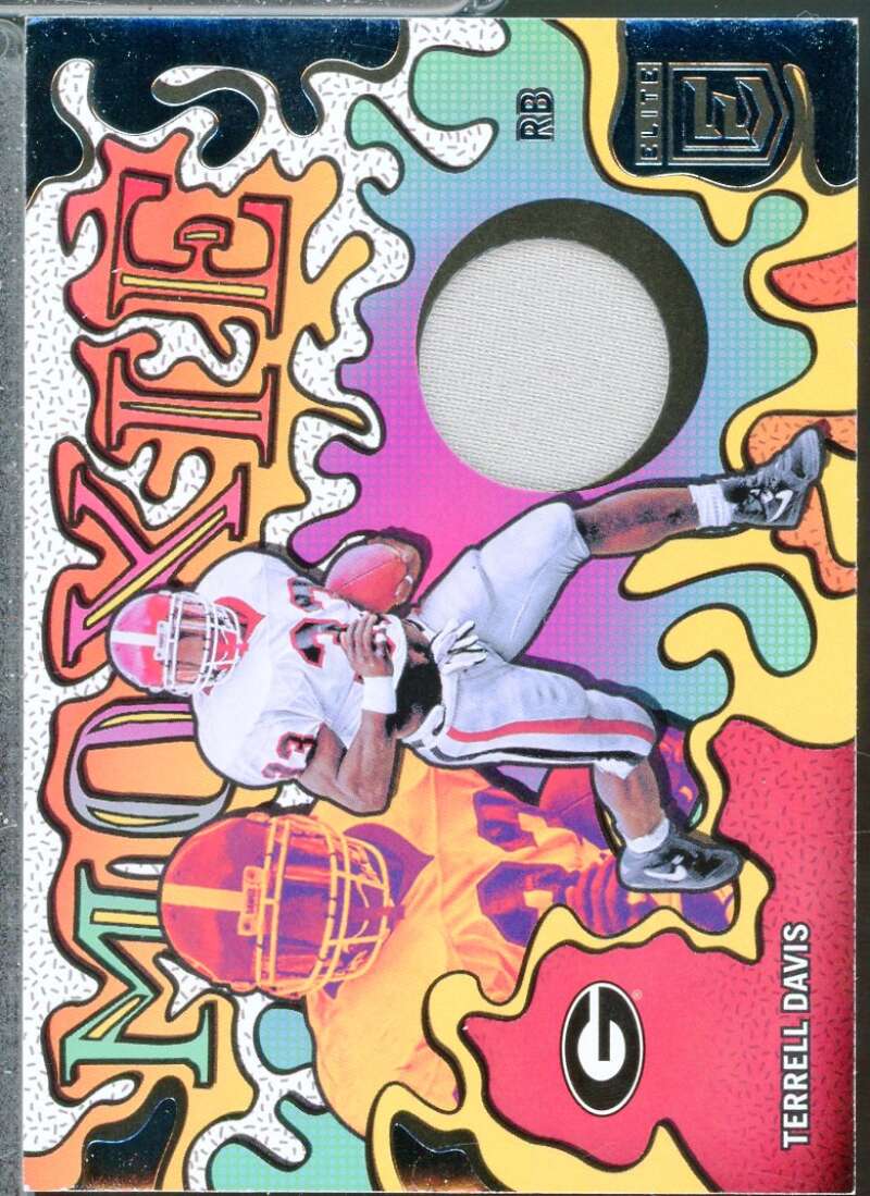Terrell Davis Card 2022 Panini Chronicles Elite Draft Picks Moxie Jersey #EM4  Image 1