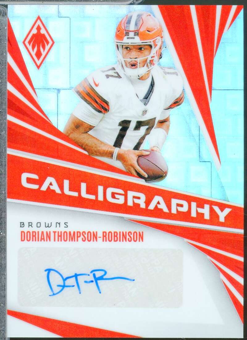Dorian Thompson-Robinson 2024 Panini Phoenix Calligraphy Autograph Pandora #8  Image 1