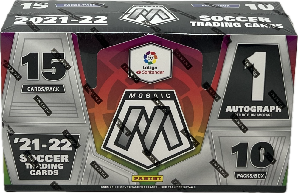 2021-22 Panini Mosaic La Liga Soccer Hobby Box Image 1