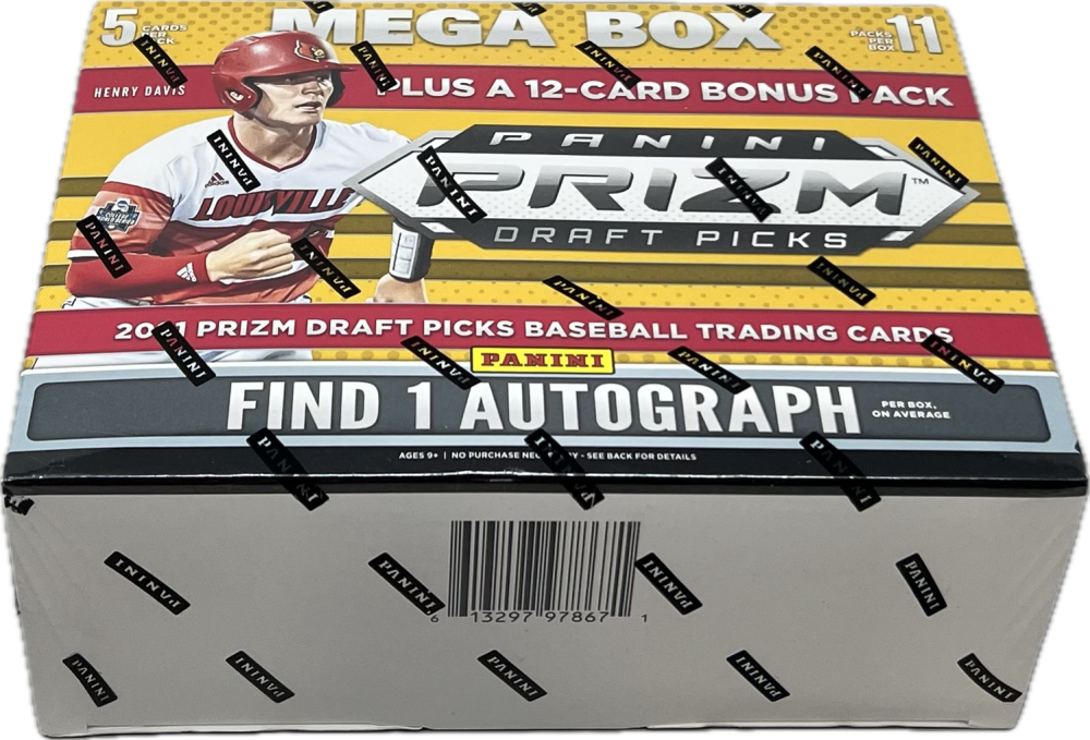 2021 Panini Prizm Draft Picks Baseball Mega Box Hyper Red/Purple Prizms  Image 3