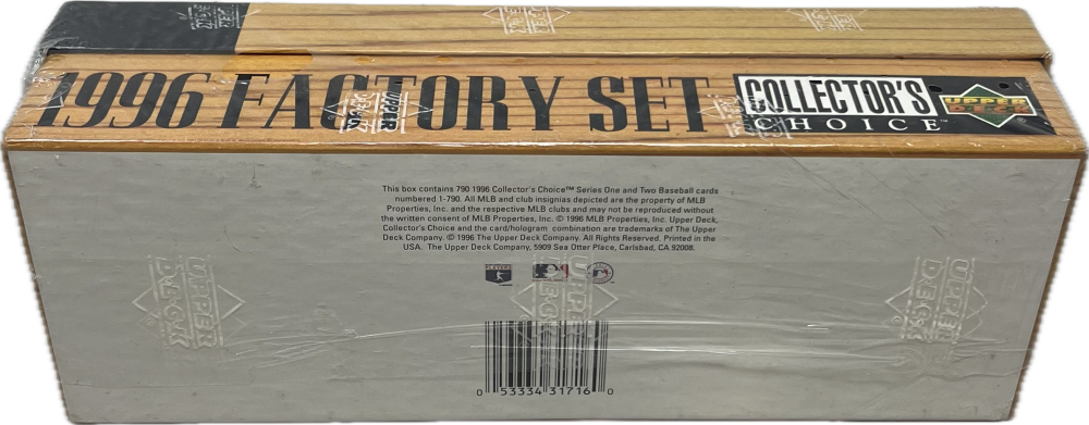 1996 Upper Deck Collector's Choice Factory Baseball Set Image 3