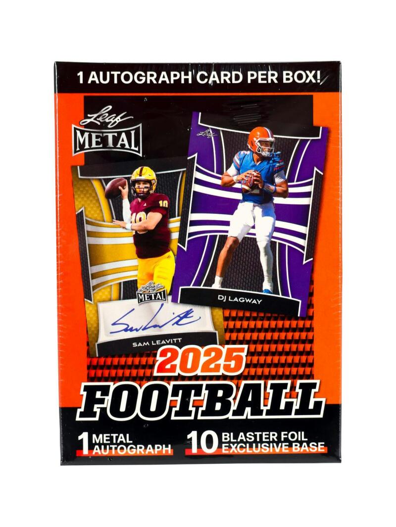 2025 Leaf Metal Football Blaster Box Image 2