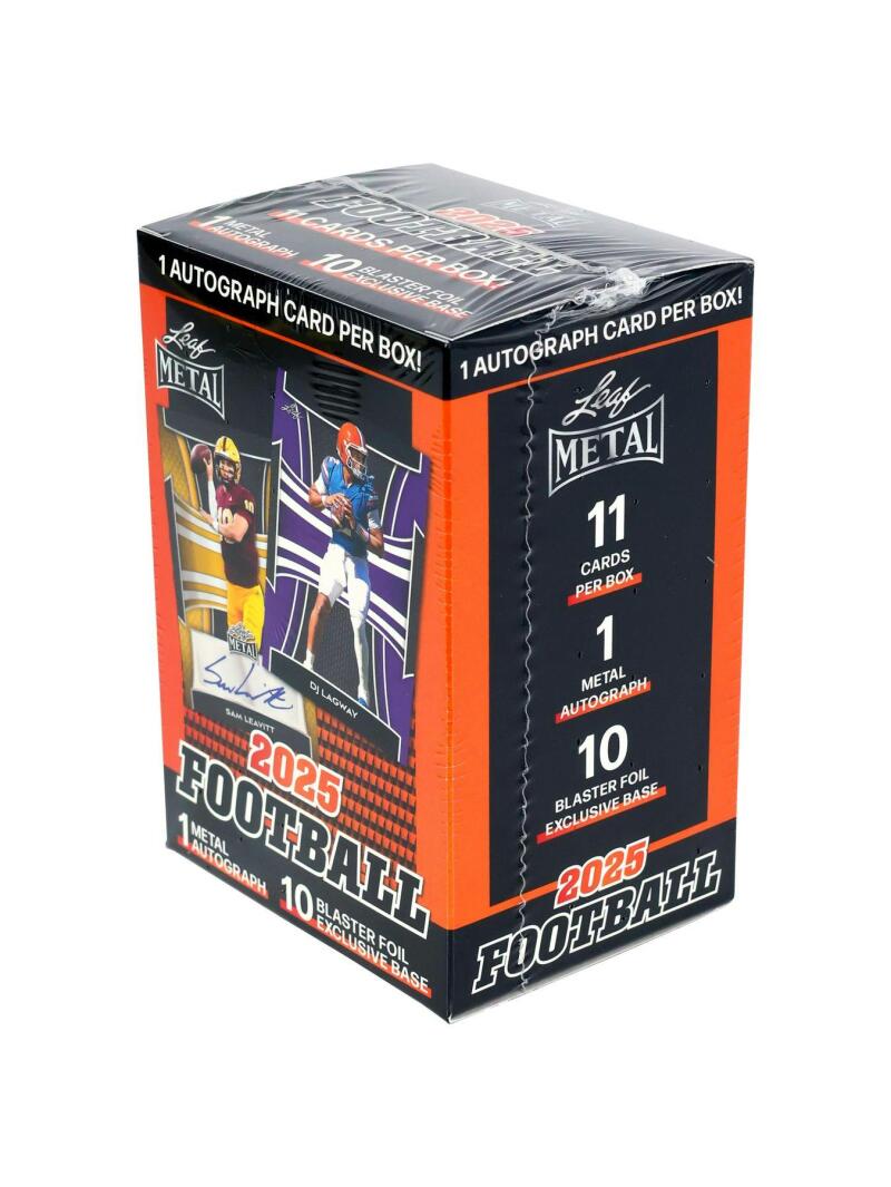 2025 Leaf Metal Football Blaster Box Image 1
