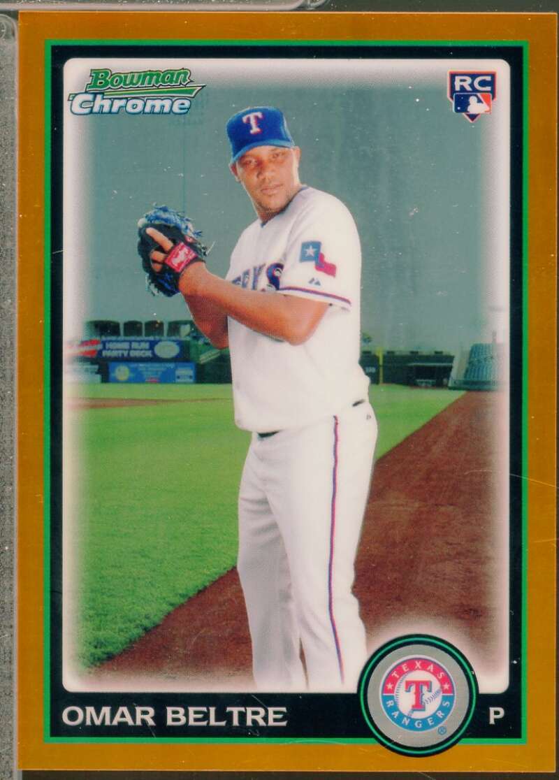 Omar Beltre Rookie Card 2010 Bowman Chrome Draft Orange Refractors /25 #BDP58  Image 1