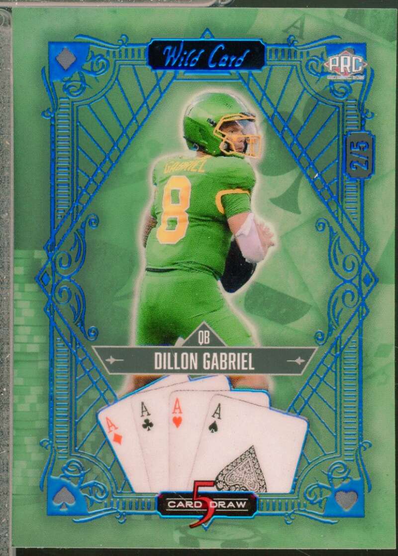 Dillon Gabriel Rookie 2024 Wild 5 Draw 4 of a Kind Blue /5 #S5CDVDG  Image 1