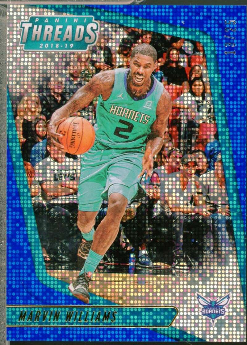 Marvin Williams Card 2018-19 Panini Threads Dazzle Blue /25 #35  Image 1