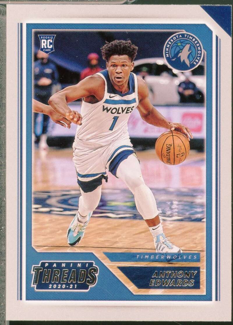 Anthony Edwards Rookie Card 2020-21 Panini Chronicles Threads #87  Image 1