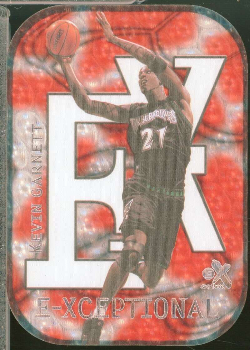 Kevin Garnett Card 1999-00 E-X E-Xceptional Red #XC2  Image 1