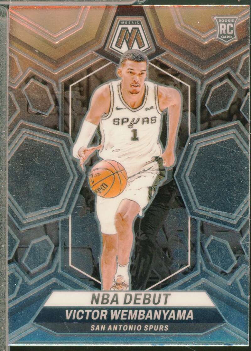 Victor Wembanyama Rookie Card 2023-24 Panini Mosaic Debut #257  Image 1