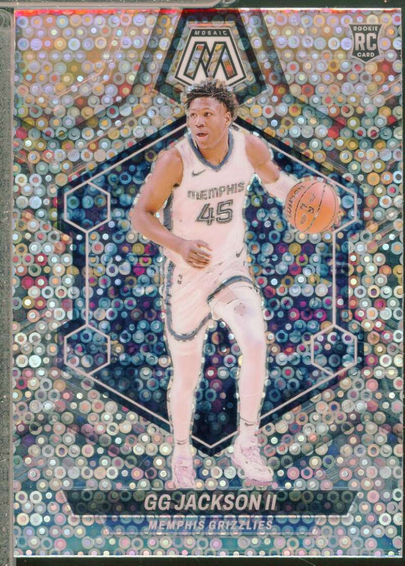 Amen Thompson Rookie Card 2023-24 Panini Mosaic Mosaic Reactive Blue #230  Image 1
