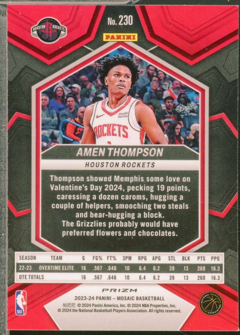 GG Jackson II Rookie Card 2023-24 Panini Mosaic Mosaic Fast Break Silver #228  Image 2