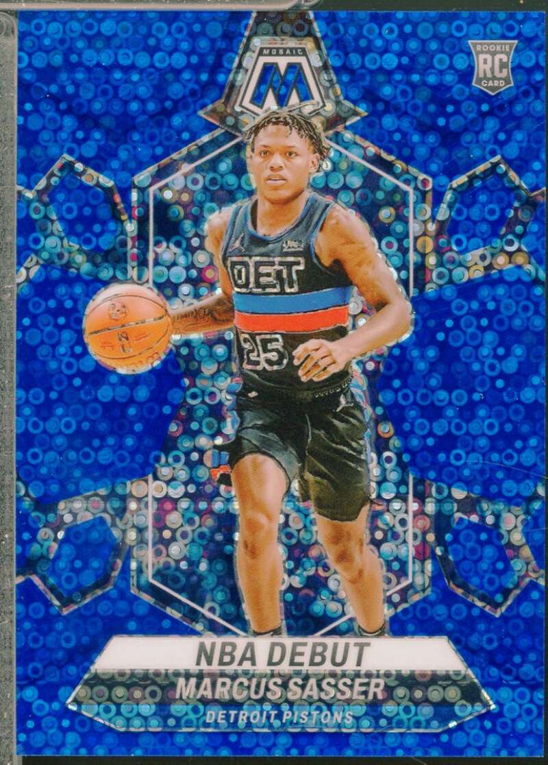 Marcus Sasser Rookie 2023-24 Panini Mosaic Debut Mosaic Fast Break Blue /85 #264  Image 1