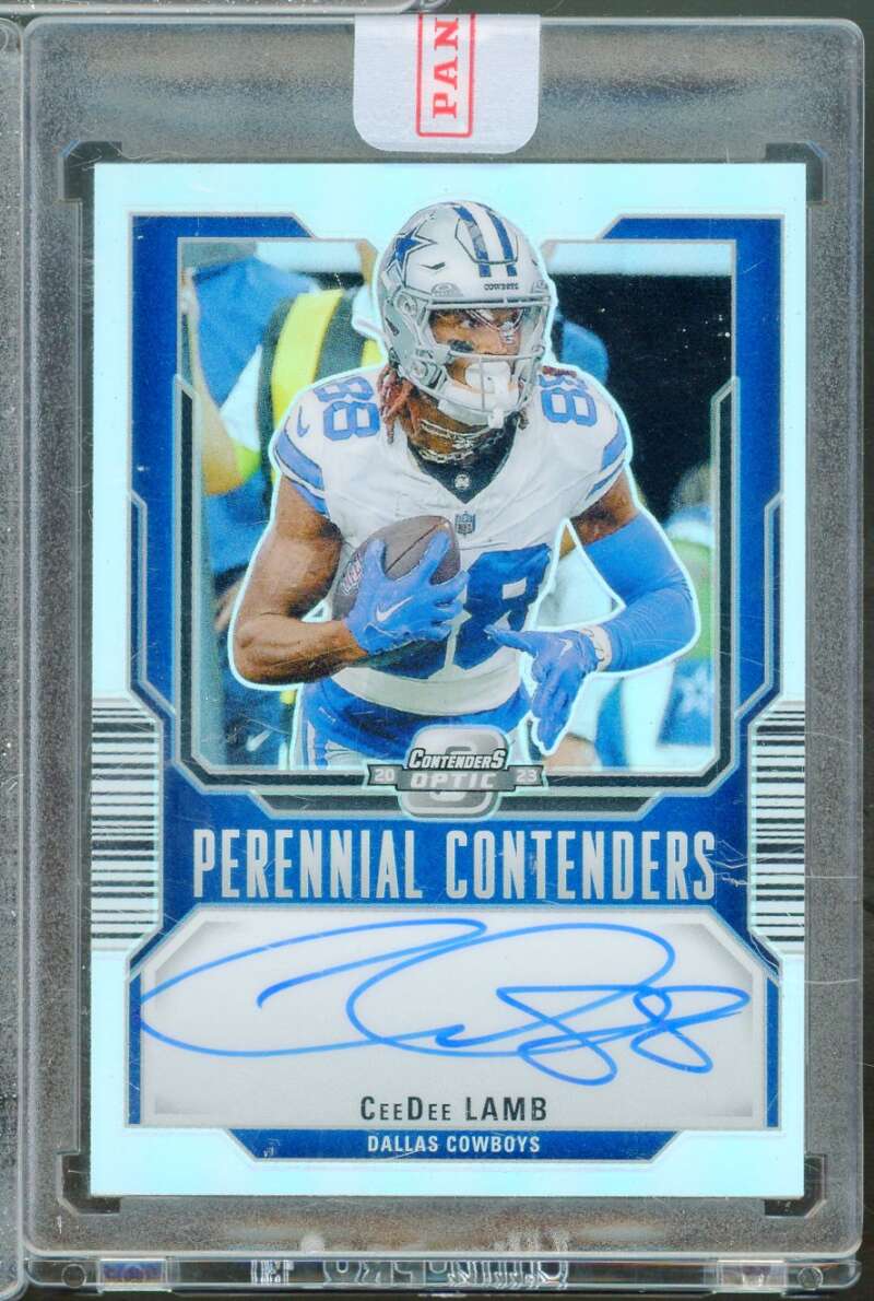 CeeDee Lamb 2023 Panini Contenders Optic Perennial Contenders Autographs /50 #4  Image 1