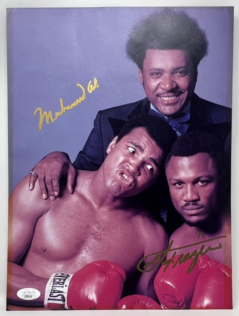 Muhammad Ali / Joe Frazier Multi-Signed Autograph Color Photograph JSA Authentic Image 2