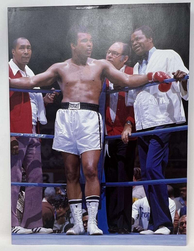 Muhammad Ali / Joe Frazier Multi-Signed Autograph Color Photograph JSA Authentic Image 4