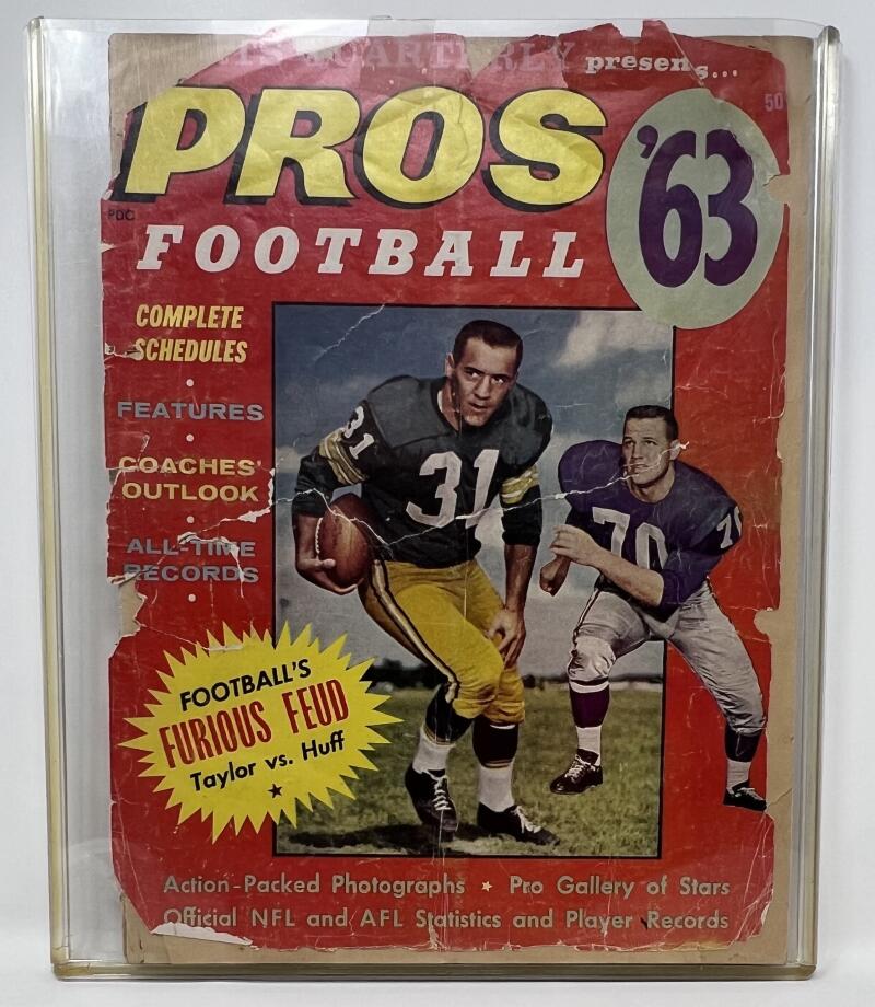1963 Pros Football Vince Lombardi / Jim Taylor Signed Magazine JSA Authentic Image 1