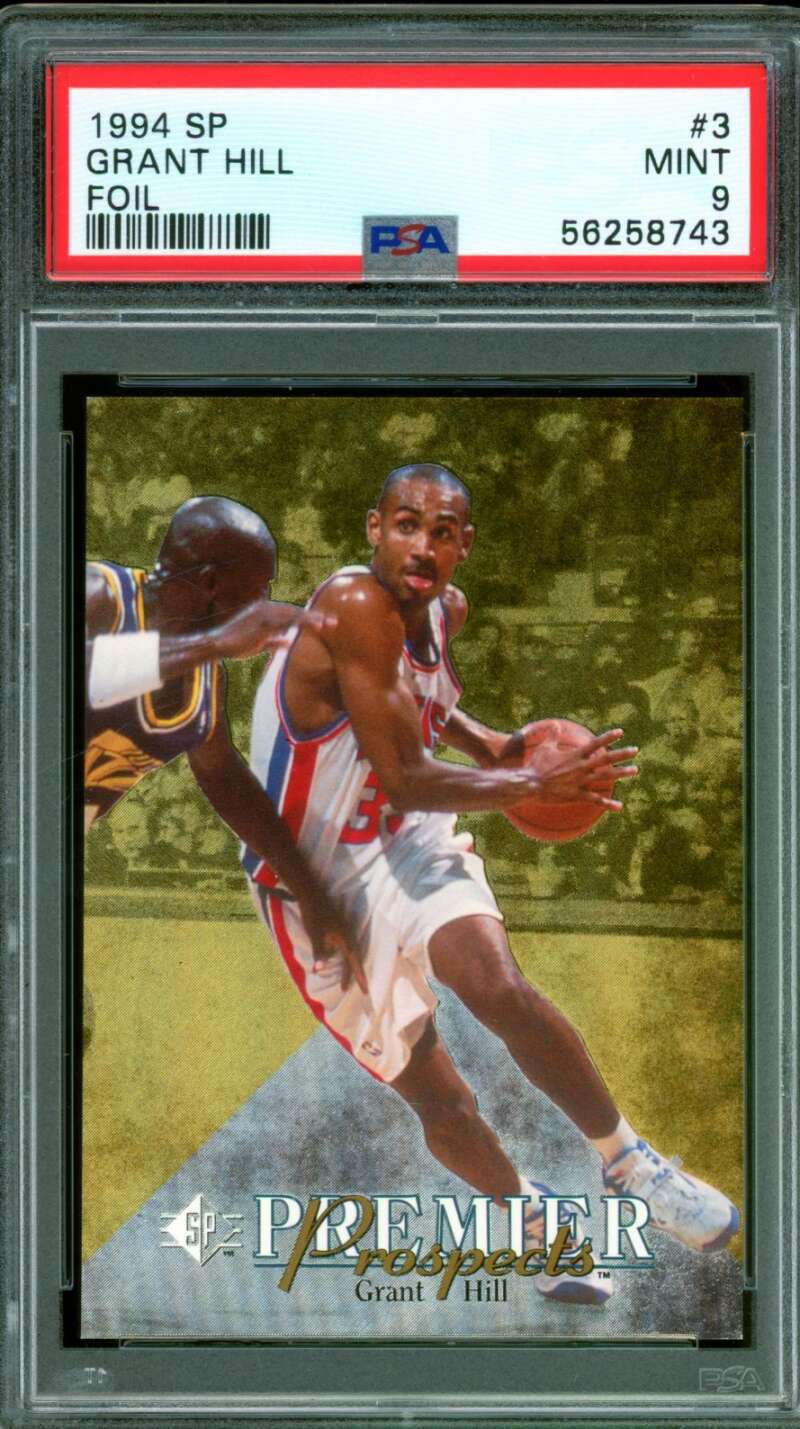 Grant Hill Rookie Card 1994-95 SP Foil #3 PSA 9 Image 1