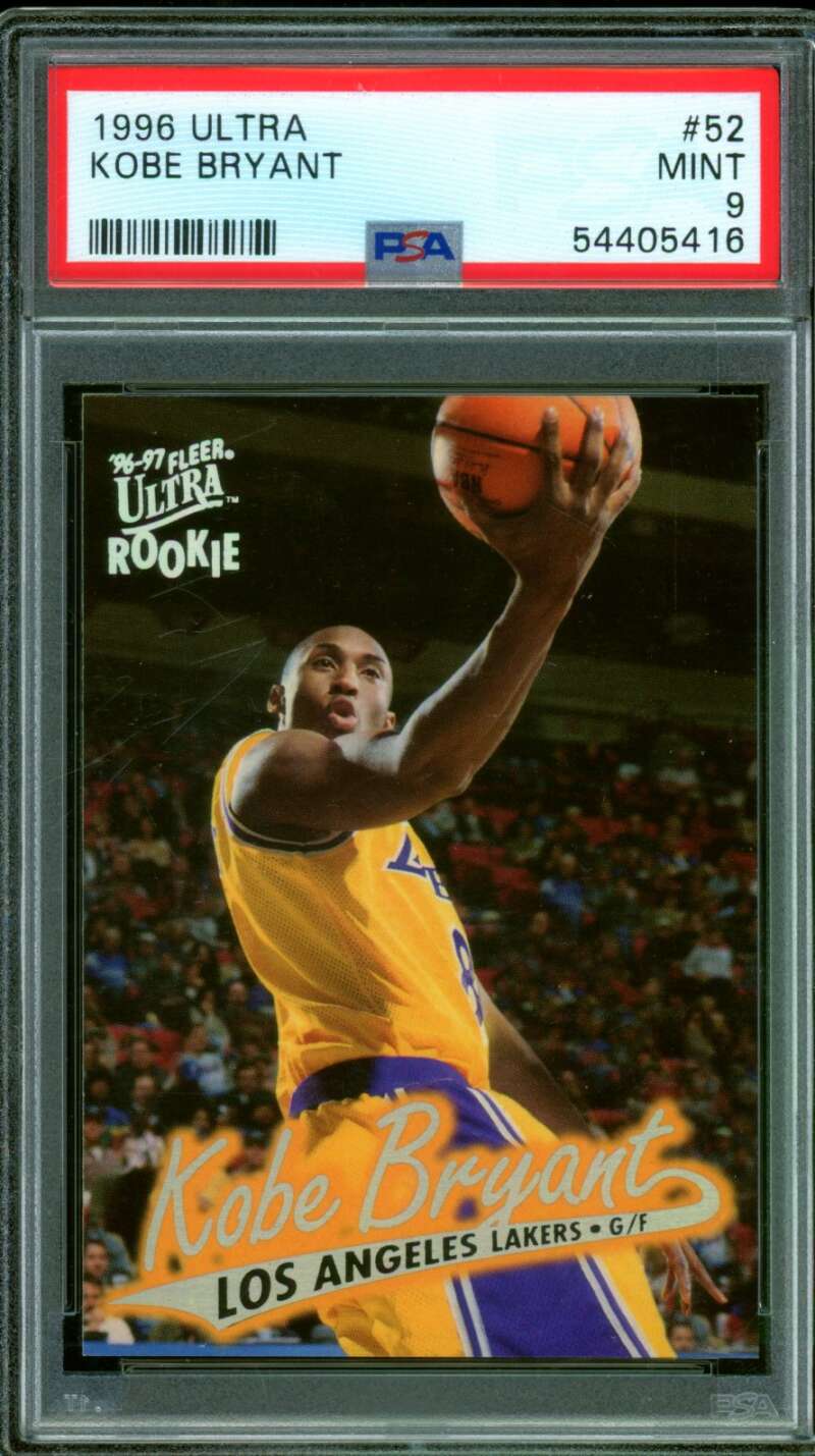Kobe Bryant Rookie Card 1996-97 Ultra #52 PSA 9 Image 1