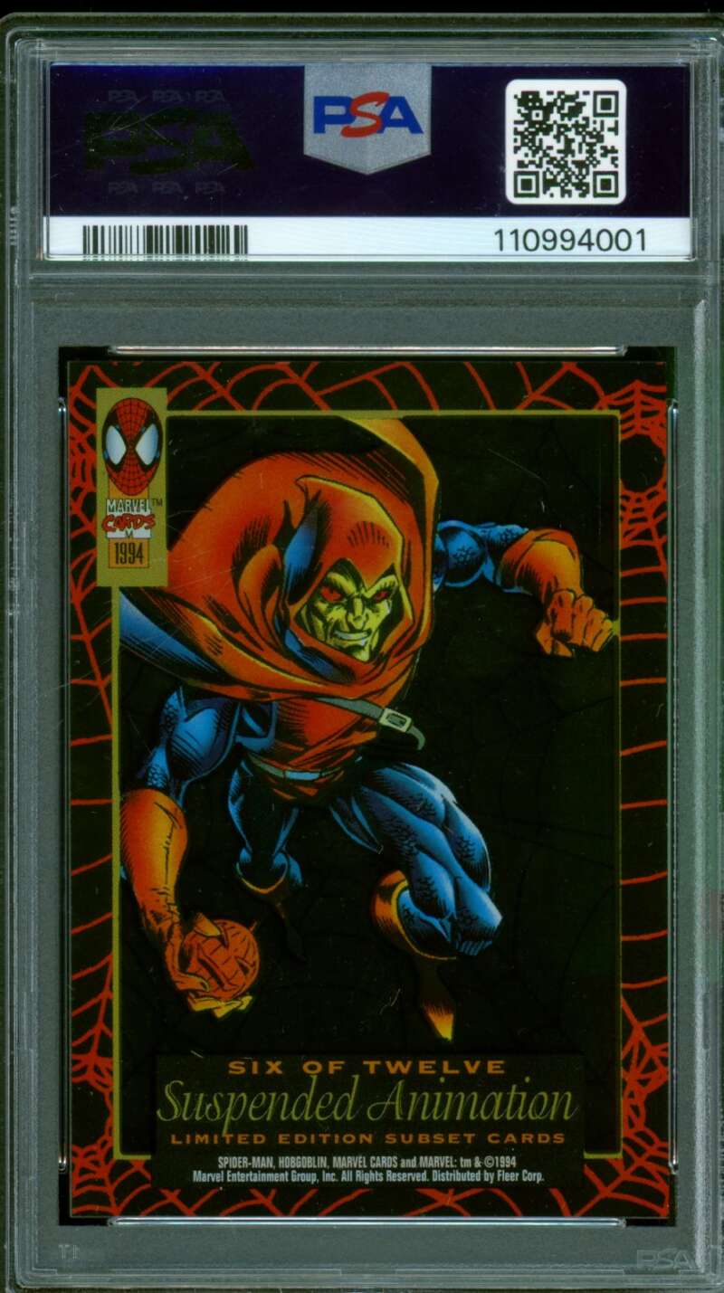 Hobgoblin Card 1994 Amazing Spider-Man Suspended Animation #6 PSA 7 Image 2