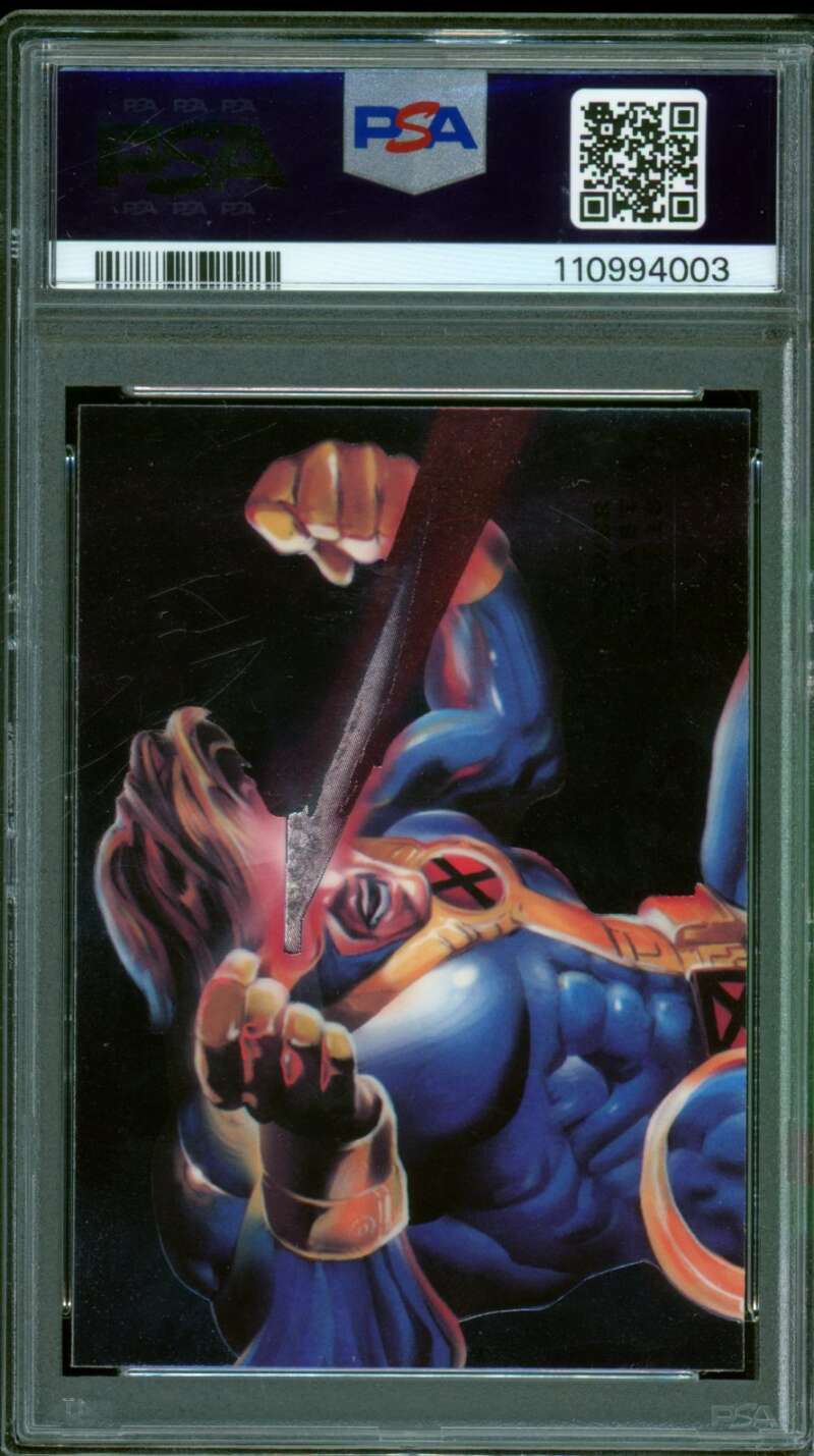 Cyclops Card 1994 Marvel Universe Flair Power Blast #2 PSA 9 Image 2