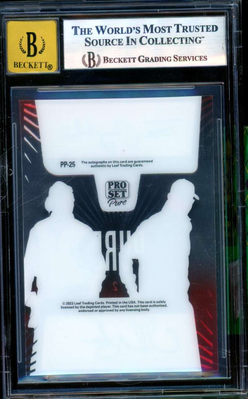 Tom Coughlin/Urban Meyer 2023 Pro Set Pure Pairings Clear Silver (1/2) #25 BGS 9 Image 2