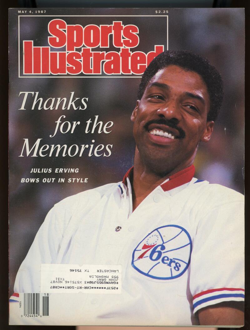 Sports Illustrated Magazine May 4 1987 76ers Julius Erving Image 1