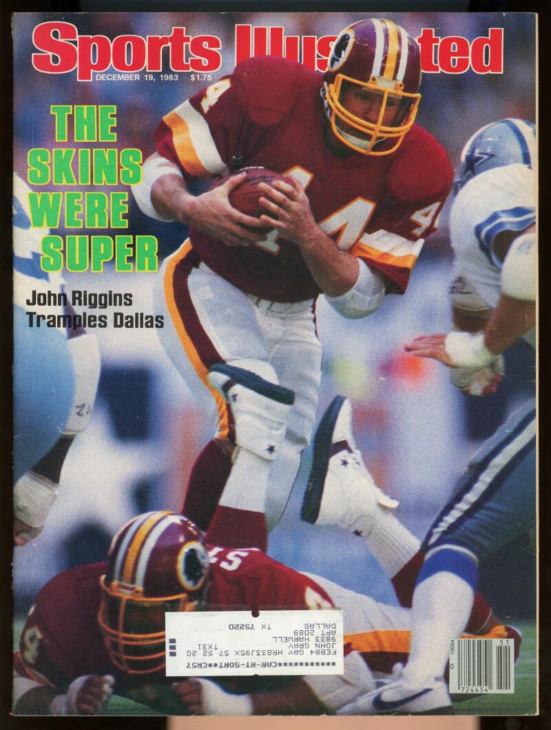 Sports Illustrated Magazine December 19 1983 John Riggins Dallas Image 1