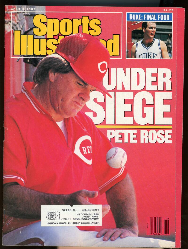 Sports Illustrated Magazine April 3 1989 Pete Rose Image 1