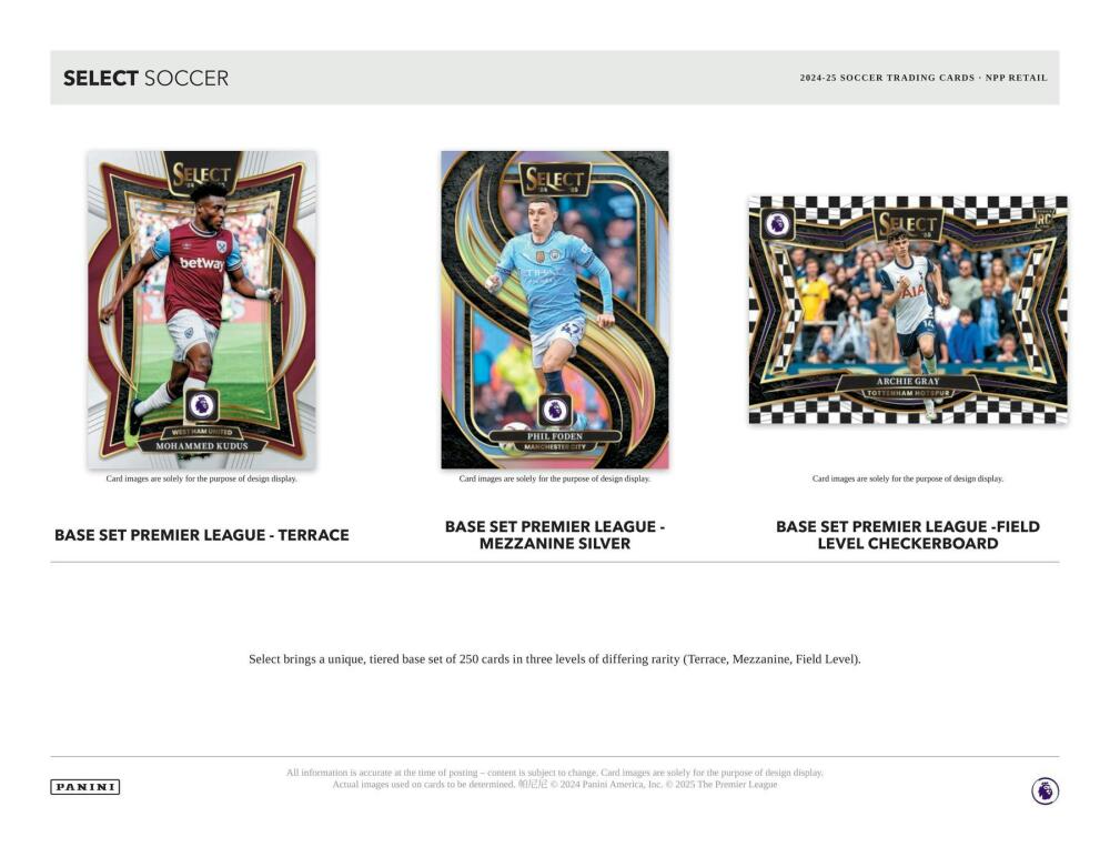 2024-25 Panini Select Premier League EPL Soccer Mega Box Image 3