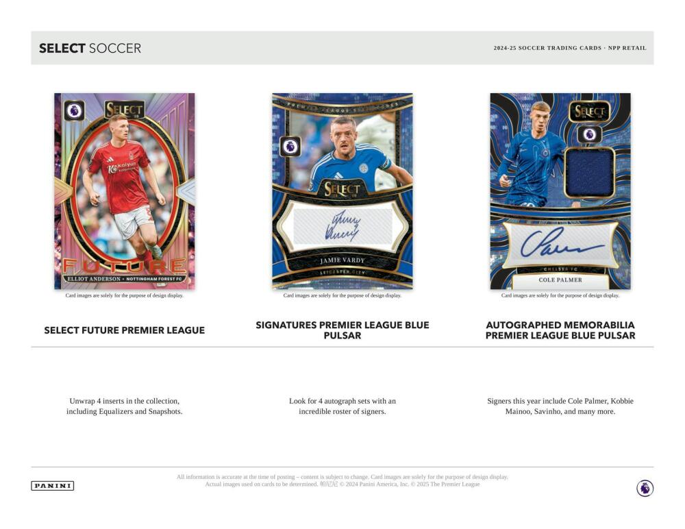 2024-25 Panini Select Premier League EPL Soccer Mega Box Image 4