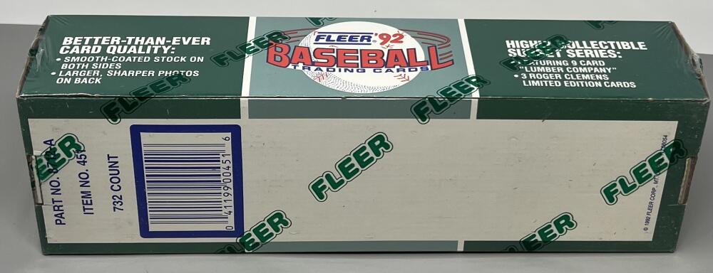 1992 Fleer Baseball Factory Set Image 3