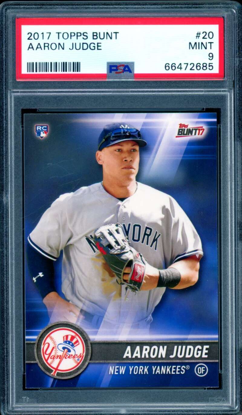 Aaron Judge Rookie Card 2017 Topps Bunt #20 PSA 9 Image 1