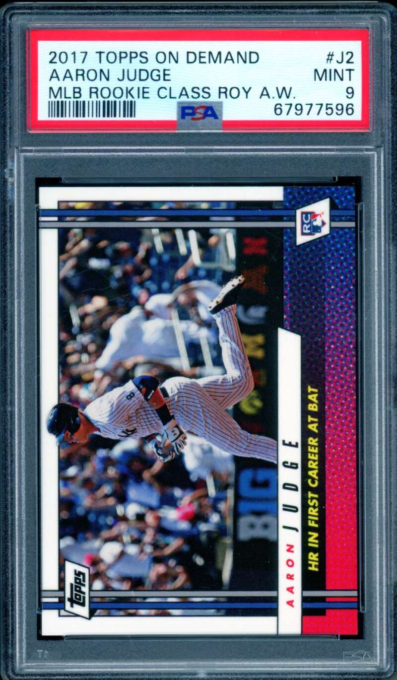 Aaron Judge Rookie Card 2017 Topps On Demand #J2 PSA 9 Image 1