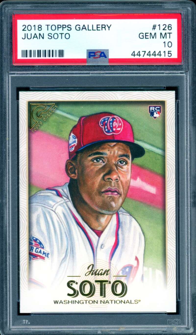 Juan Soto Rookie Card 2018 Topps Gallery #126 PSA 10 Image 1