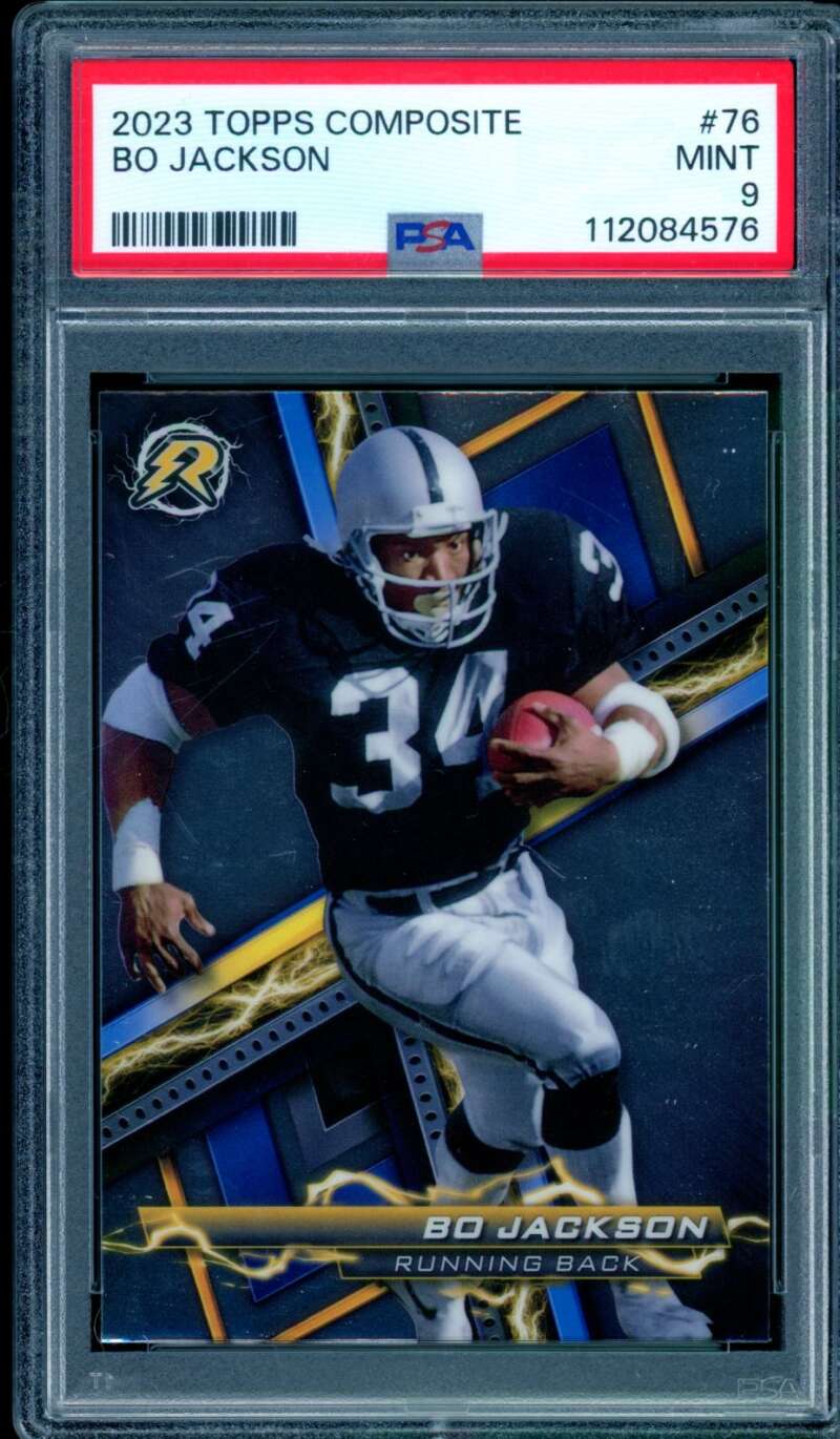 Bo Jackson Card 2023 Topps Composite (pop 2) #76 PSA 9 Image 1