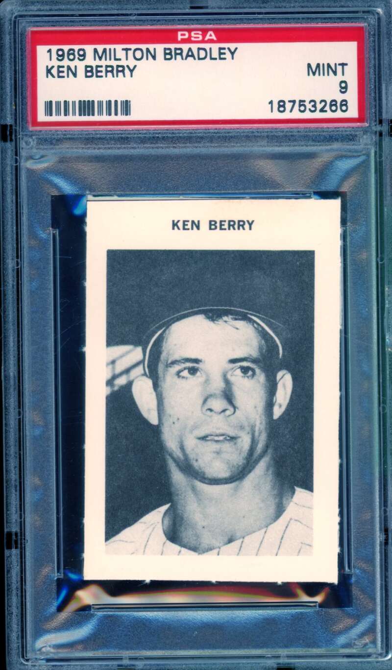 Ken Berry Card 1969 Milton Bradley PSA 9 Image 1