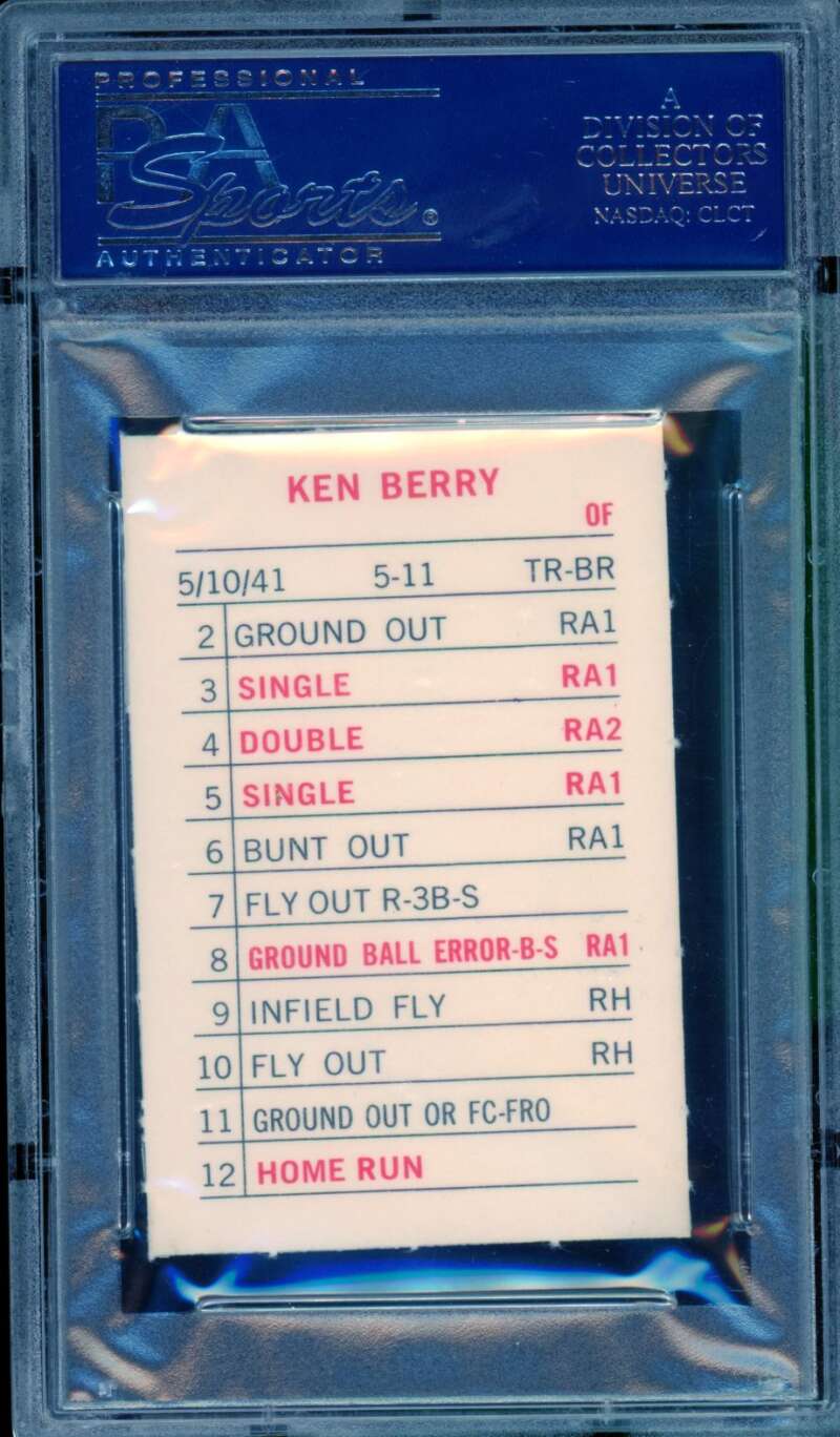 Ken Berry Card 1969 Milton Bradley PSA 9 Image 2