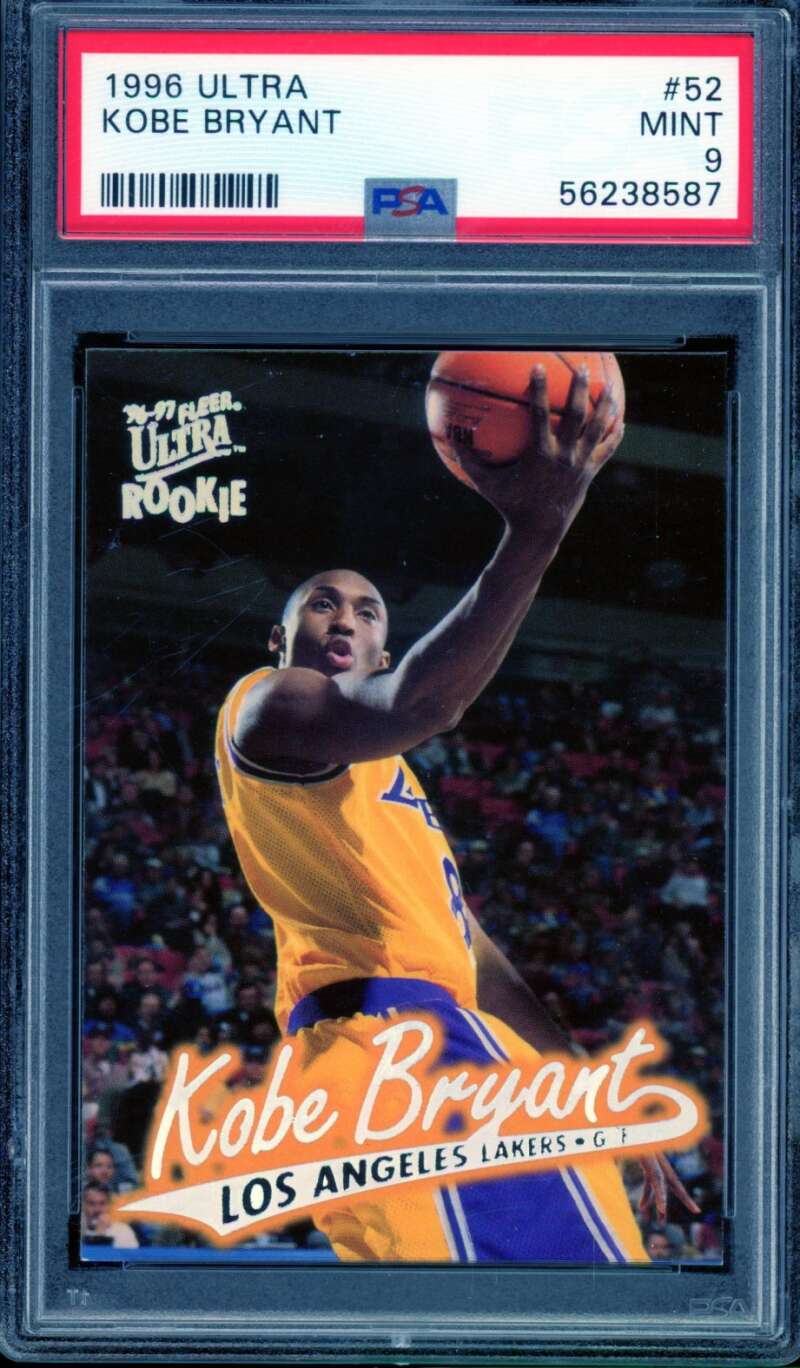 Kobe Bryant Rookie Card 1996-97 Ultra #52 PSA 9 Image 1