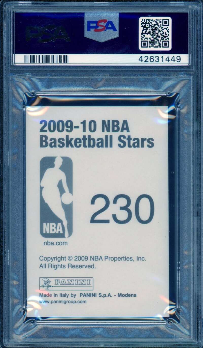 James Harden Rookie Card 2009-10 Panini Stickers #230 PSA 9 Image 2