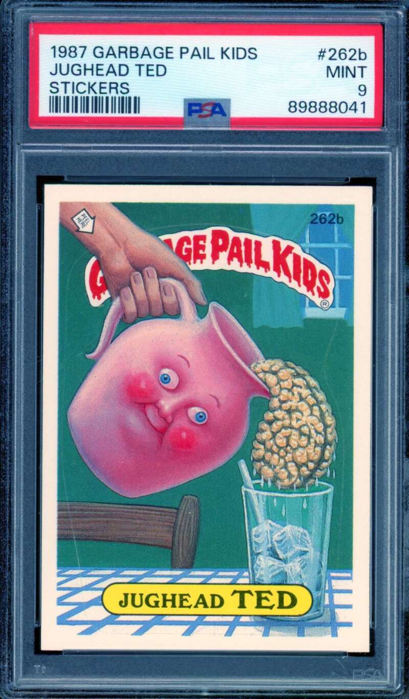 Jughead Ted Card 1987 Garbage Pail Kids Stickers #262b PSA 9 Image 1