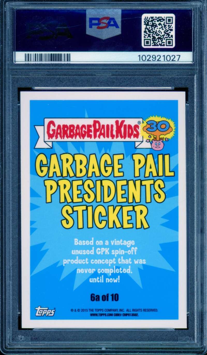 George Wood Teeth Card 2015 Garbage Pail Kids 30th Anniversary #6A PSA 9 Image 2
