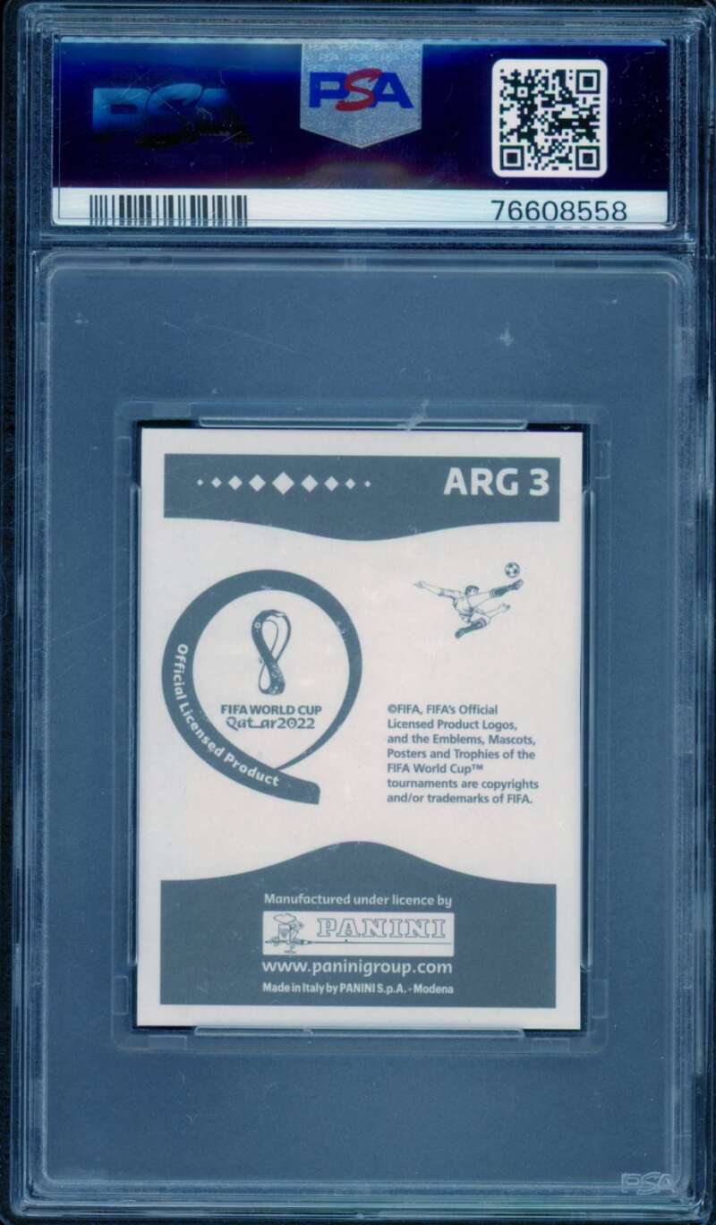 Emiliano Martinez Card 2022 Fifa World Cup Stickers Qatar #Arg3 PSA 9 Image 2