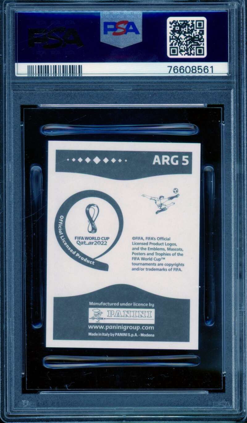 Marcos Acuna Card 2022 FIFA World Cup Stickers Qatar #Arg5 PSA 9 Image 2