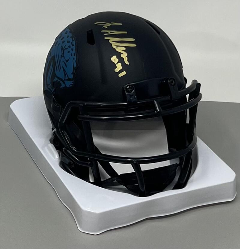 Josh Hines-Allen Autograph Panthers Mini Football Helmet JSA Authentic   Image 1