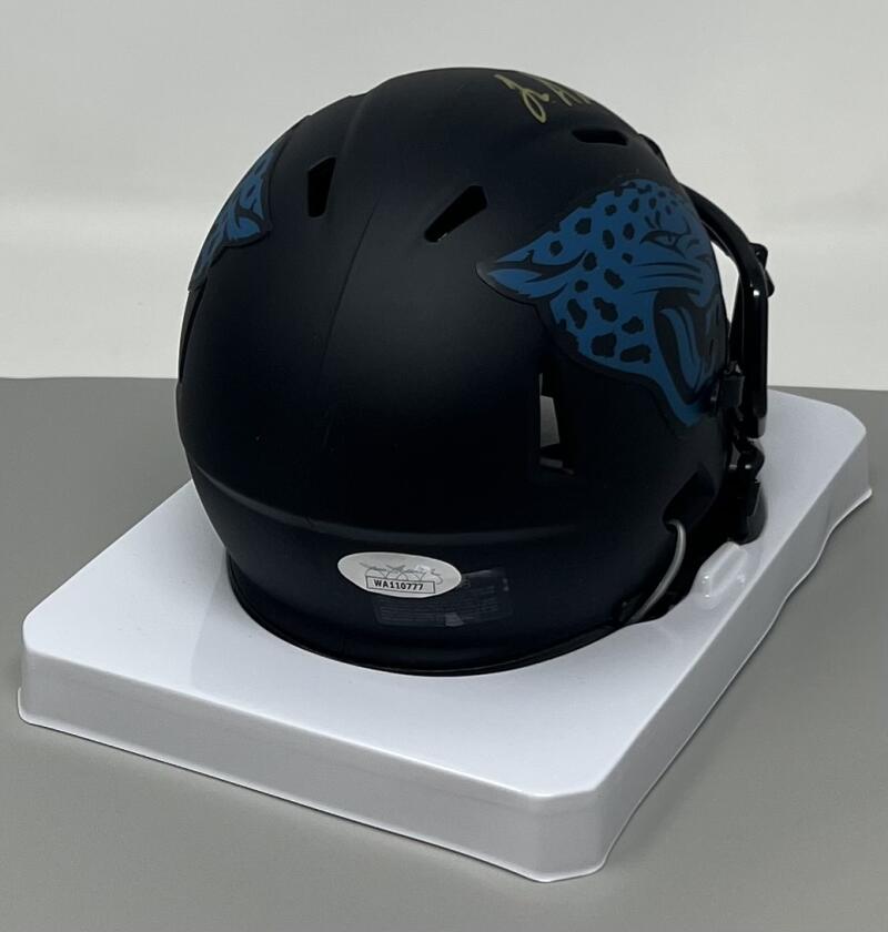 Josh Hines-Allen Autograph Panthers Mini Football Helmet JSA Authentic   Image 3