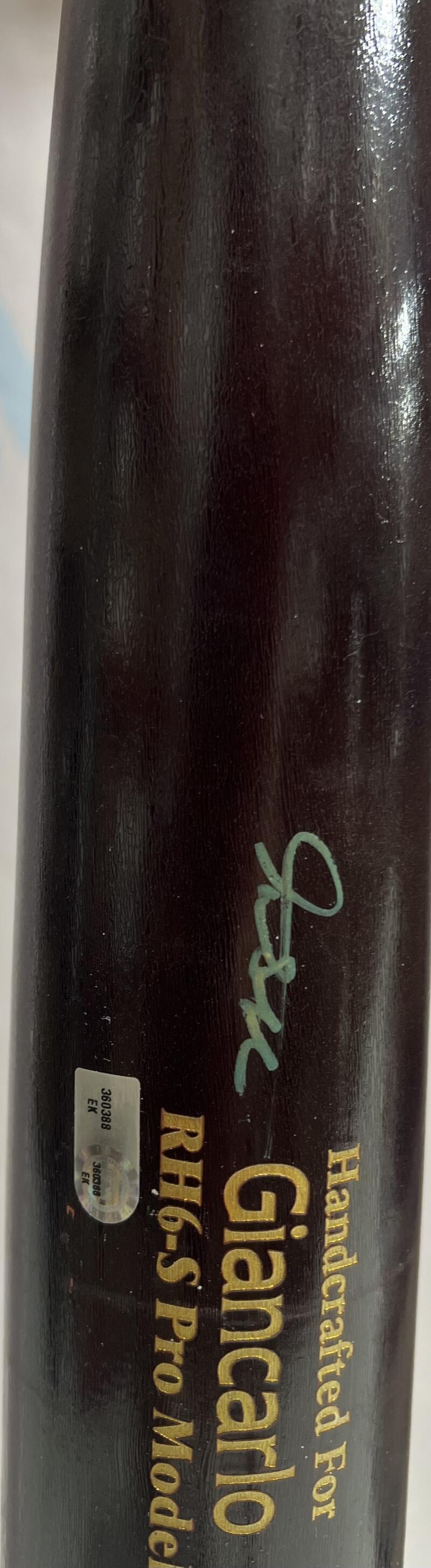 Giancarlo Stanton Autographed Signed Baseball Bat MLB Authentic  Image 4