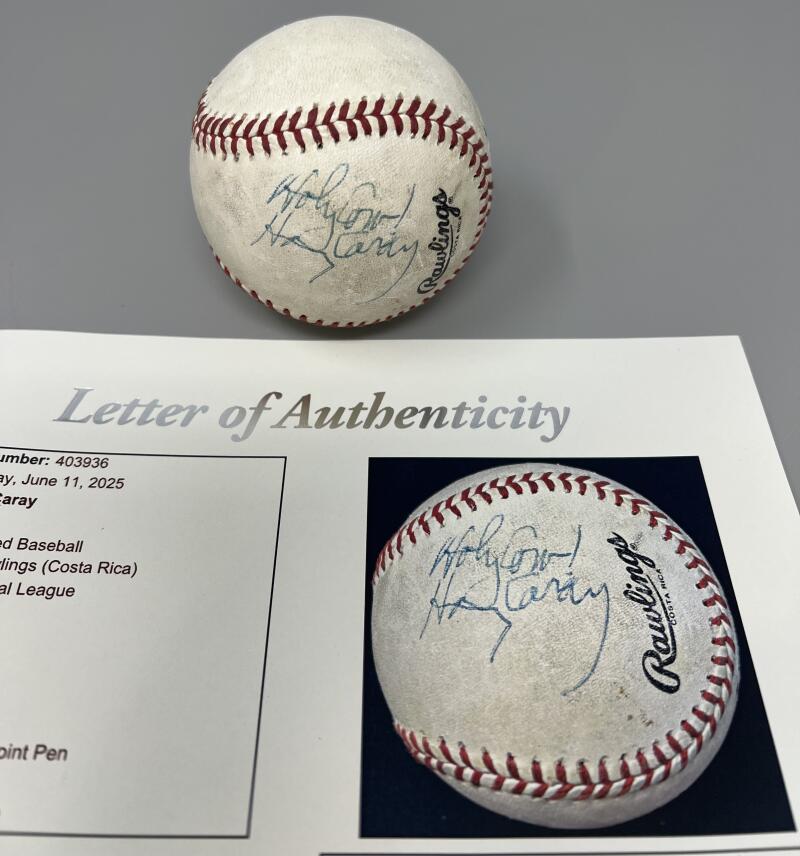 American Sports Commentator Harry Caray Autograph Signed Baseball JSA Authentic  Image 3
