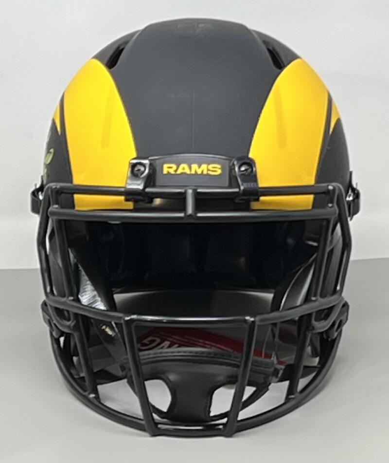 Cam Akers Autograph Rams Authentic Full Size Football Helmet BAS Authentic Image 2